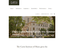 Tablet Screenshot of curtis.edu